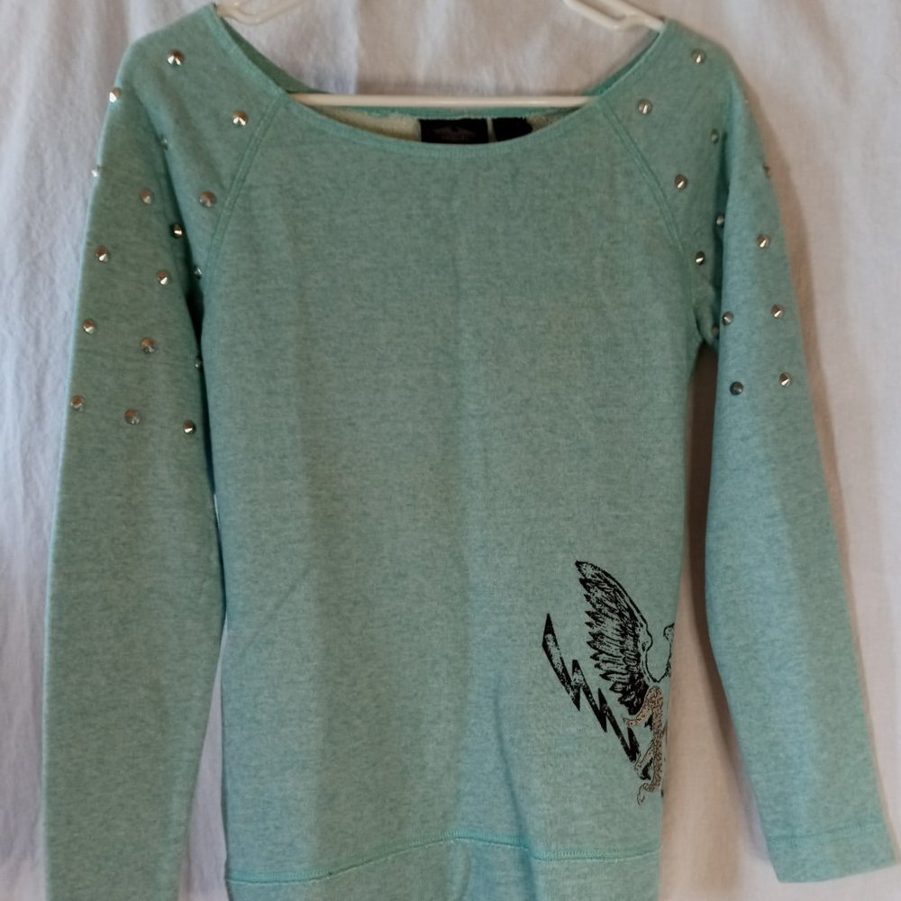 Harley-Davidson Studded Shoulder Women's Sweatshirt  Sz M